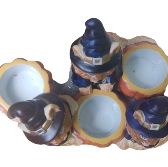 PartyLite Abracadandle Halloween Cats Tealight Candle Holder Ginger Orange Kitty - Picture 5 of 9